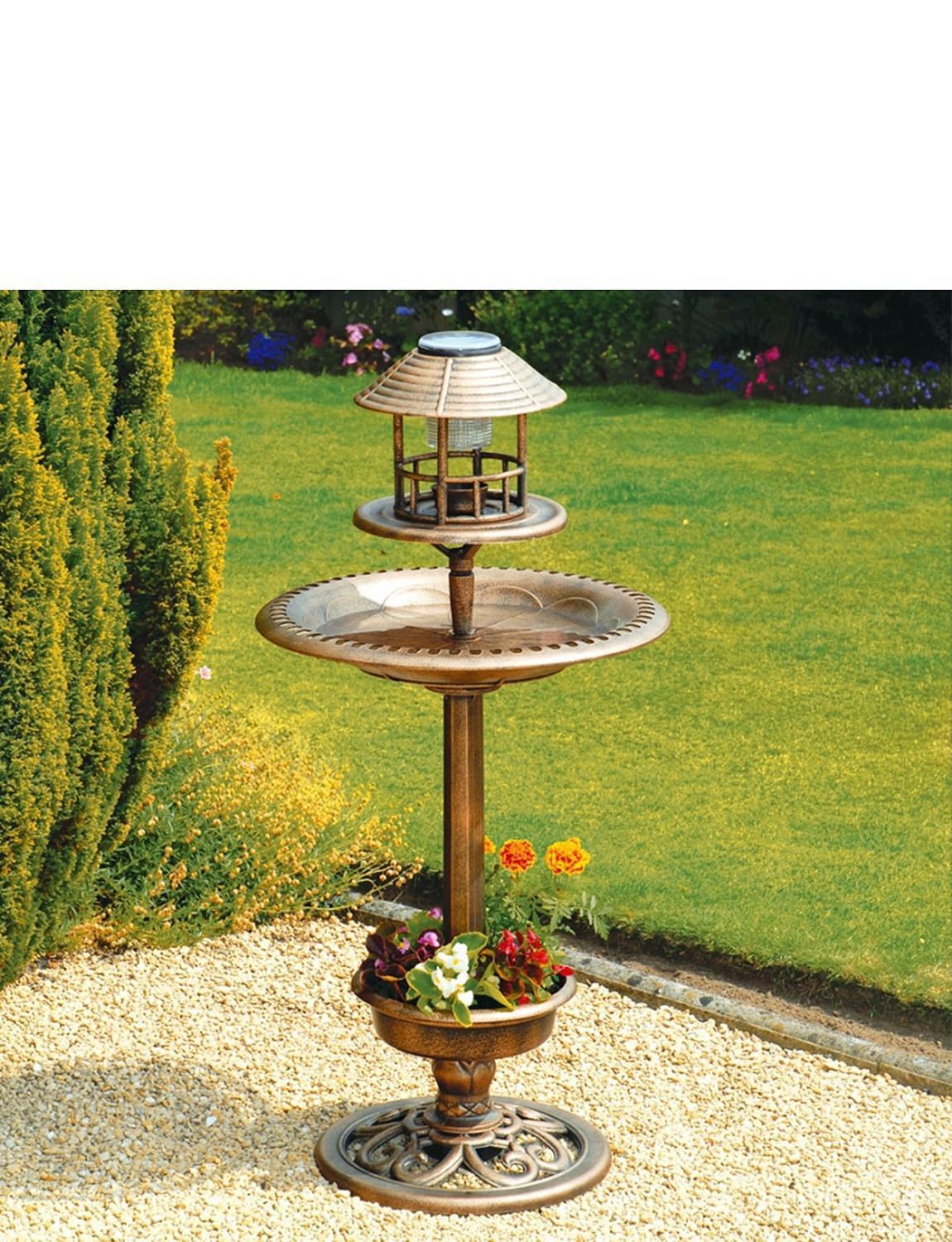 3 In 1 Solar Bird Bath And Feeder - Home Gardening