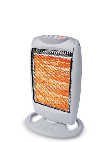 Oscillating Halogen Heater