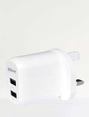 USB Charging Plug With Twin Ports