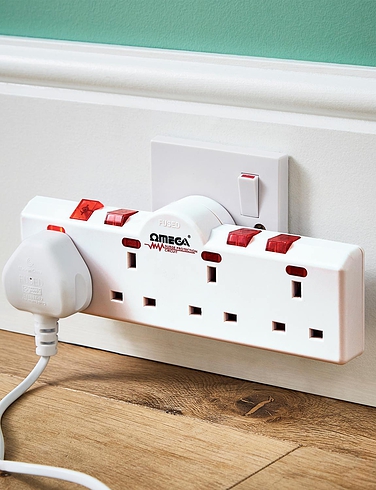 Skirting Board Extension Socket With Surge Protection