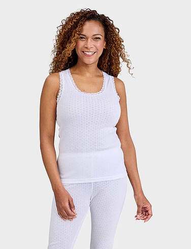 Heatguard Pointelle Thermal Sleeveless Vest