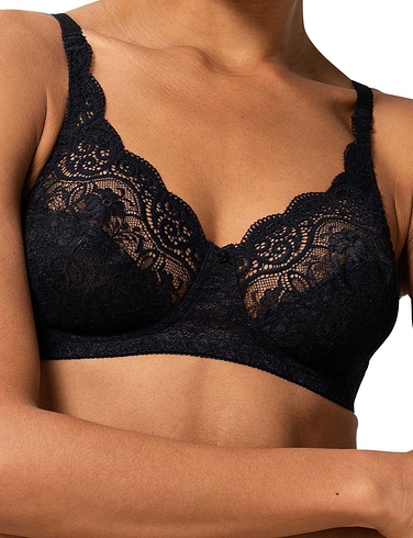 Chums, Ladies, Front Fastening Soft Cup Lace Trim Bra