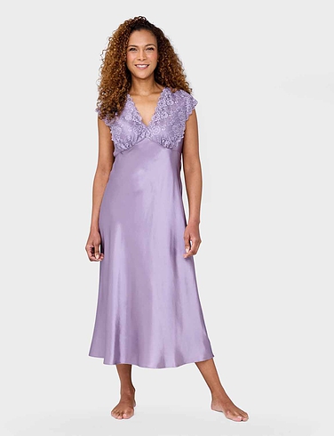 Luxury Satin and Lace Nightdress