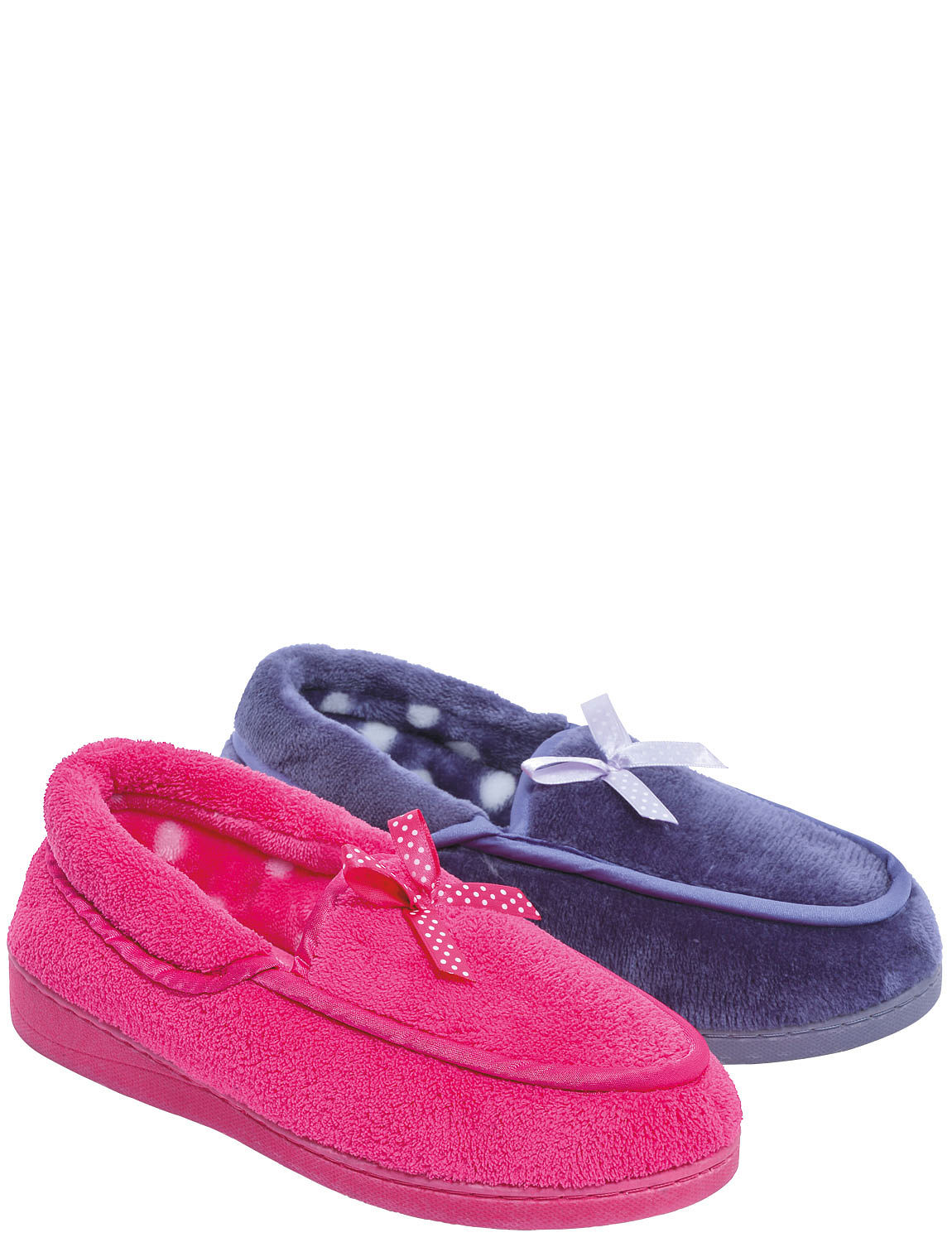 Ladies Washable Twin Pack Slippers | Chums