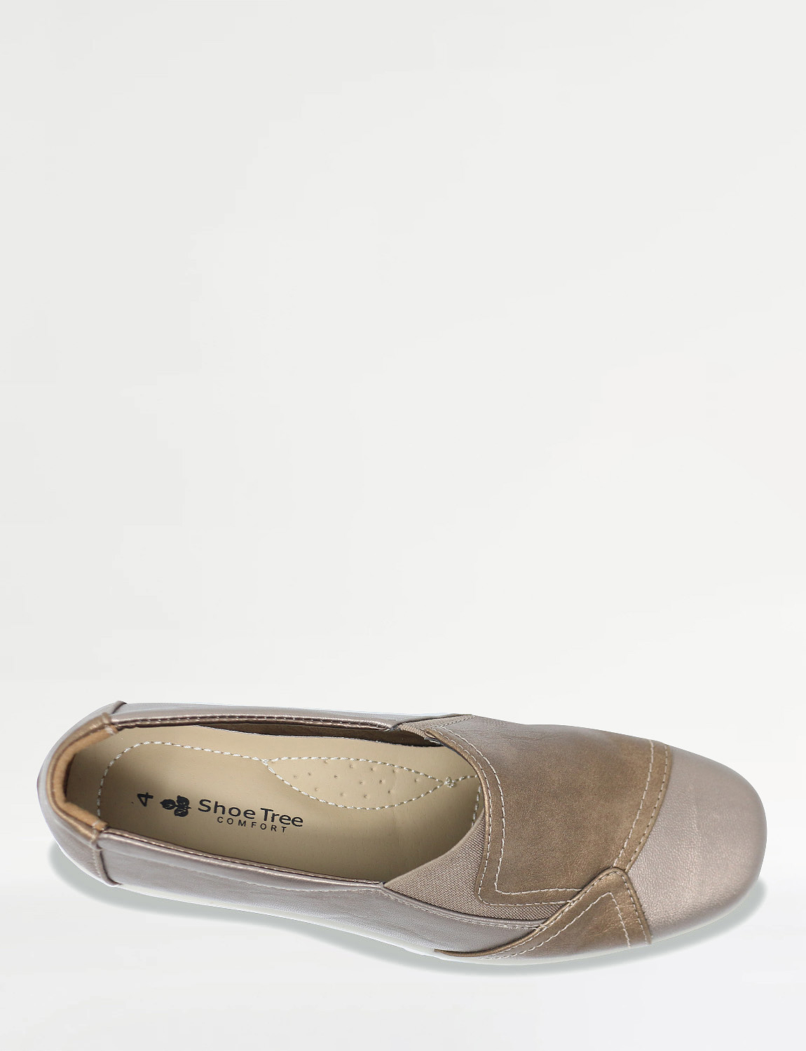 Ladies Patchwork Gusset Flexisole Comfort Shoe | Chums