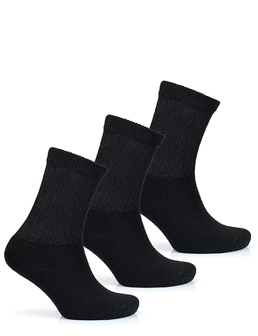 Ladies 6 Pack Diabetic Socks