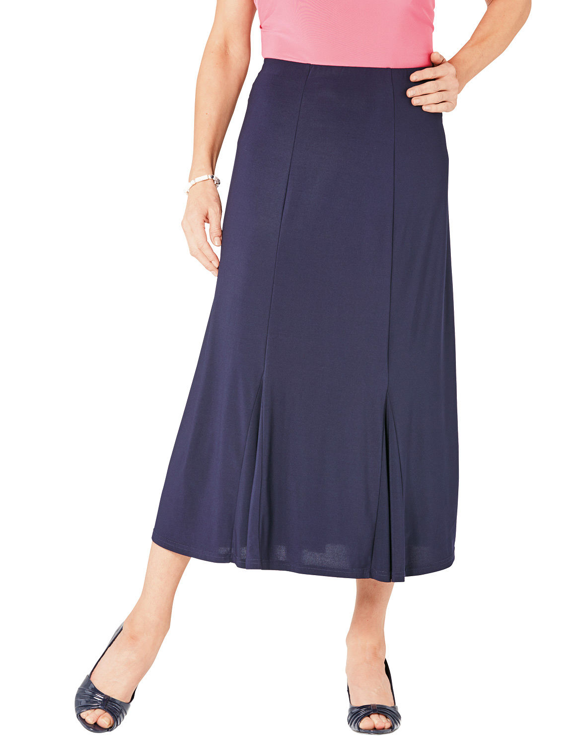 Plain Godet Jersey Skirt | Chums