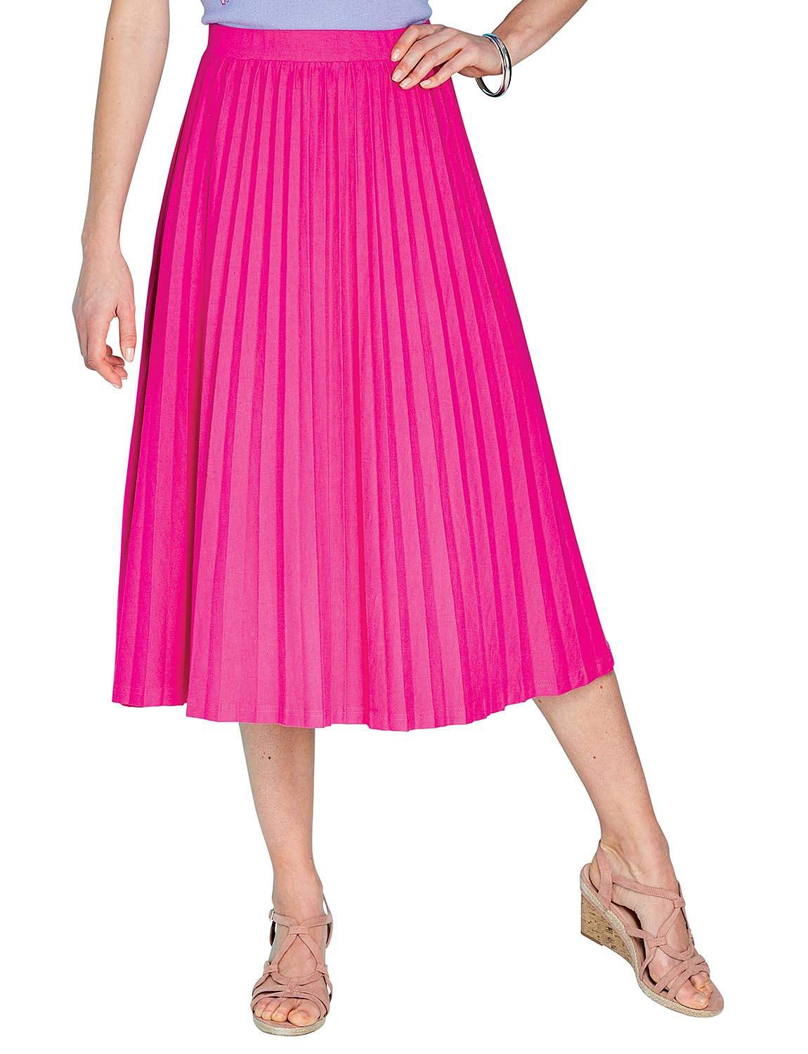 Sunray Permanent Pleat Jersey Skirt | Chums