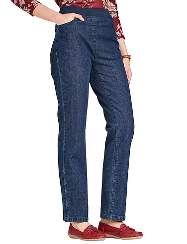 Pull On Stretch Jean With Rib Waistband | Chums