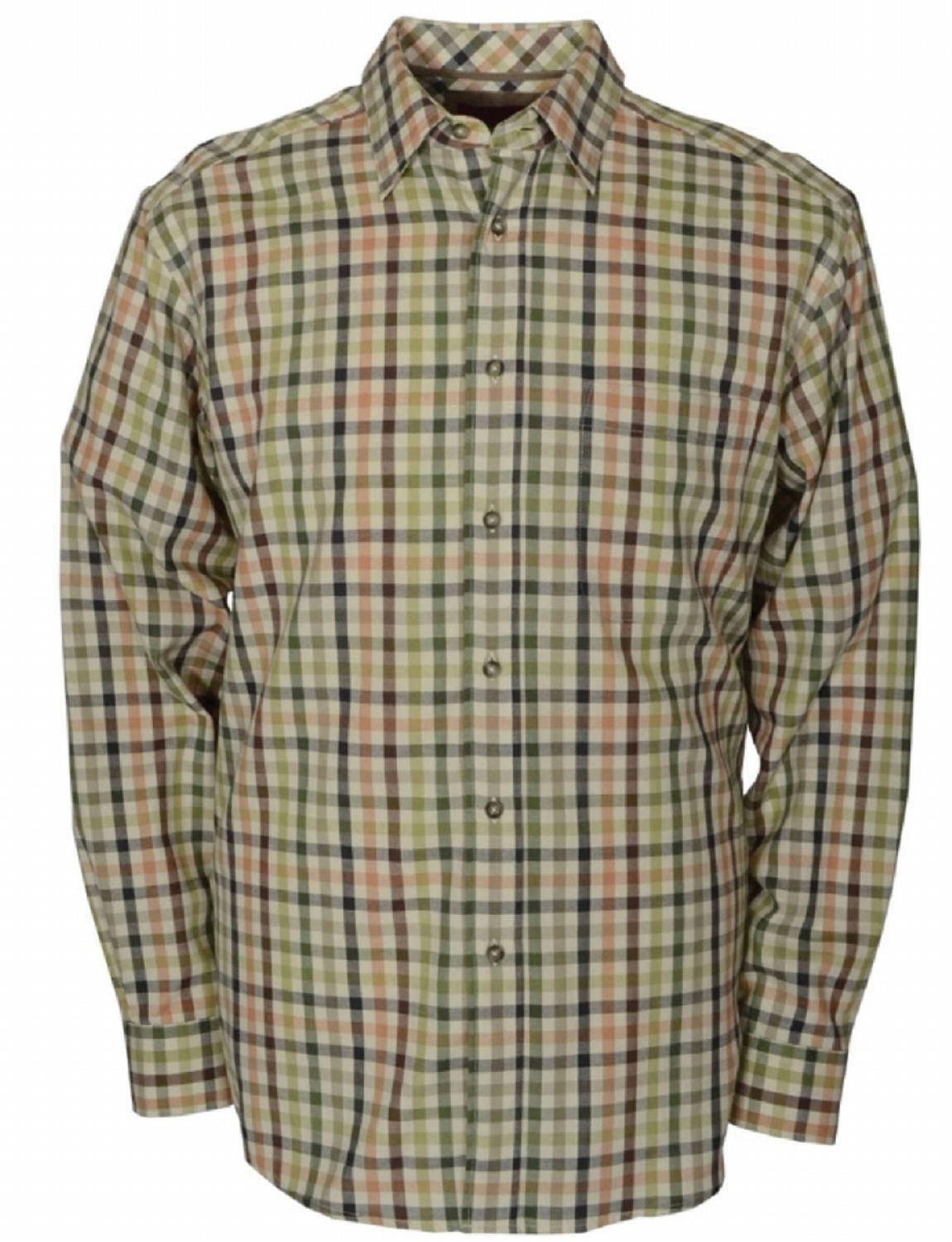 Brushed Check Cotton Shirt By Bar Harbour - Menswear Shirts & Tops | Chums