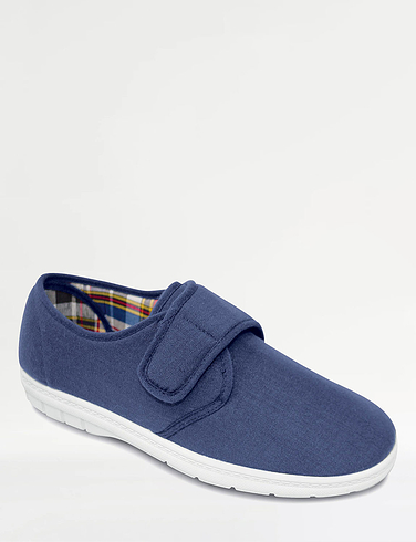 Mens extra wide hot sale canvas shoes