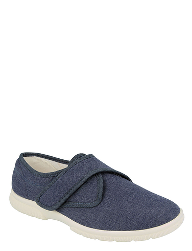 mens extra wide canvas slip on shoes