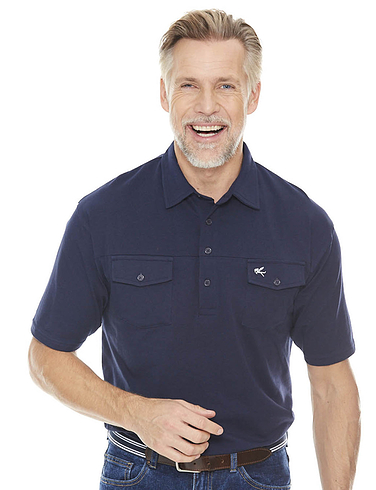 mens polo shirts with breast pocket uk