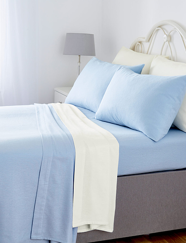 Vantona Plain Dyed Napguard Flannelette Fitted Sheet | Chums